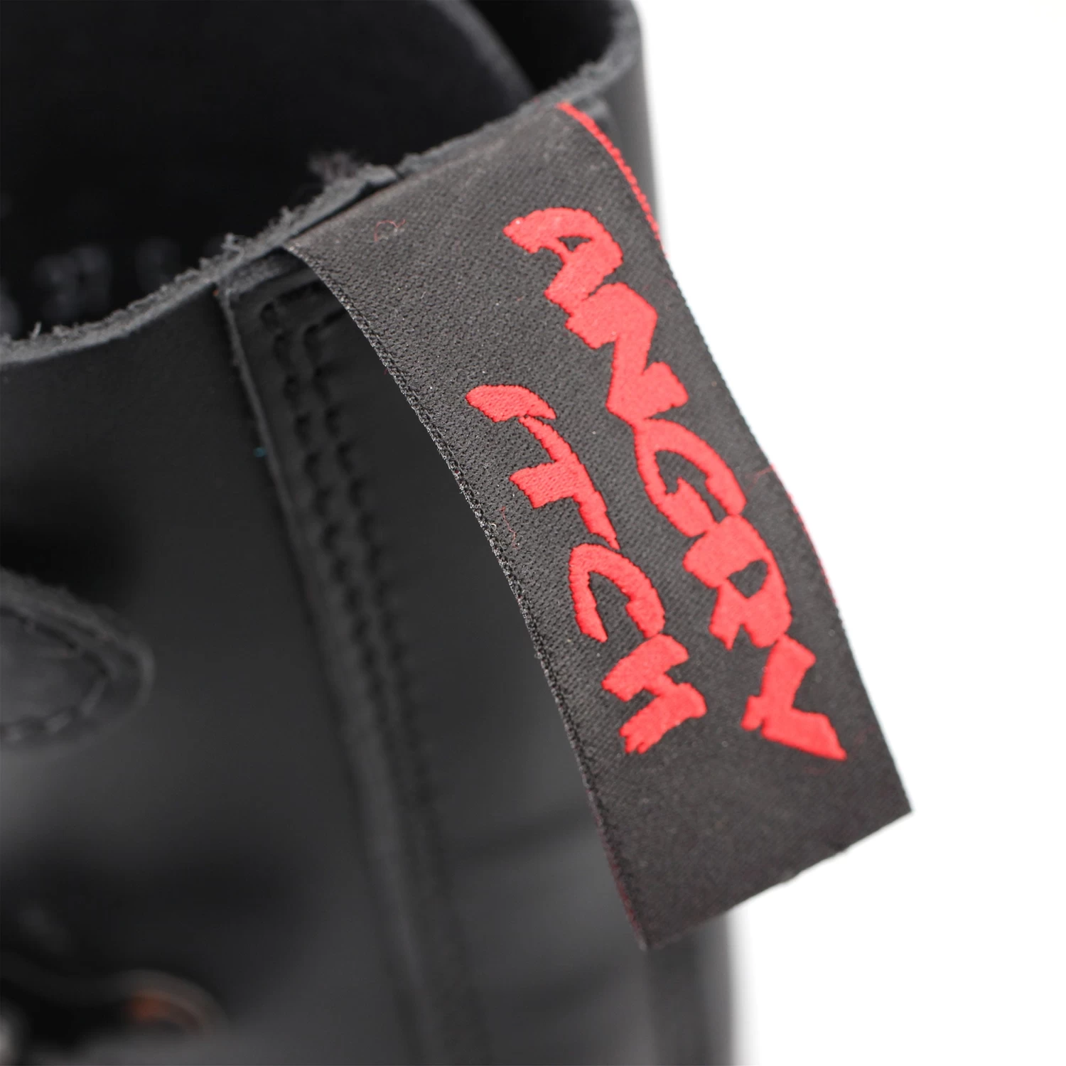 14-Hole 5-Buckle Black Leather Boots - Image 8
