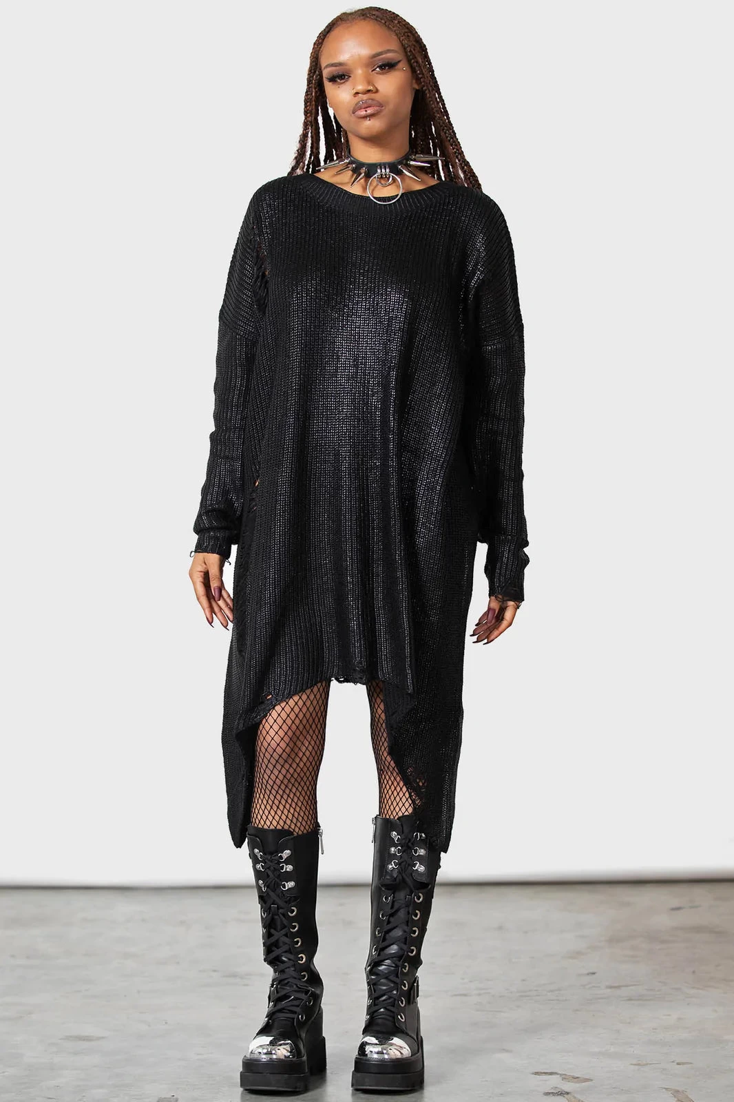 Darkar Foil Knit Sweater - Image 4