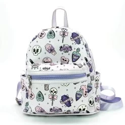 Spooky Girl Collage Mini Backpack In Vinyl