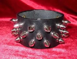 3-Row Spiked Wristband