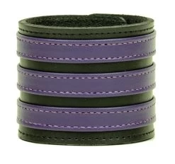 Three Row Purple Strap Soft Bracelet