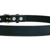 Black Vegan Leather Plain Belt