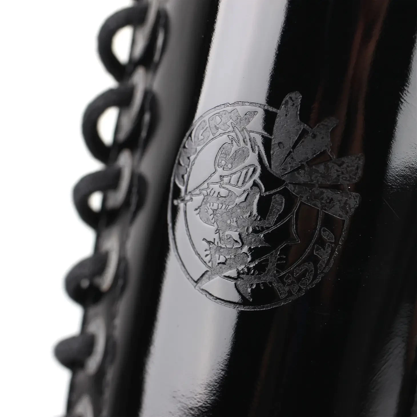 14-Hole - Black Patent Leather Boots - Image 7