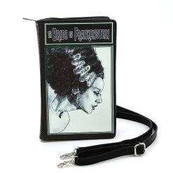 Bride Of Frankenstein Book Clutch Bag In Vinyl