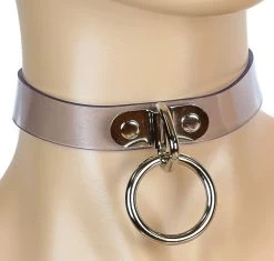 Clear Choker With Loop And Ring – Vinyl