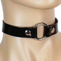 O-Ring Choker - Black Vinyl