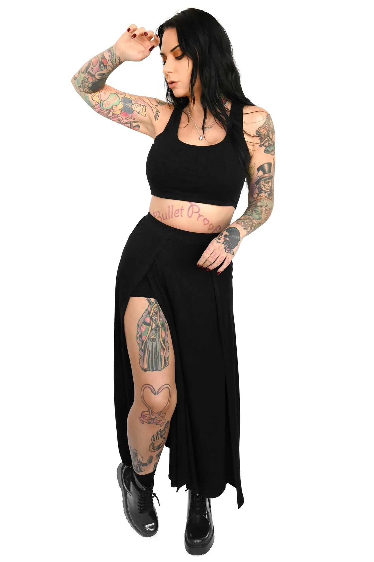 Darla Maxi Skirt With Built In Shorts - Image 2