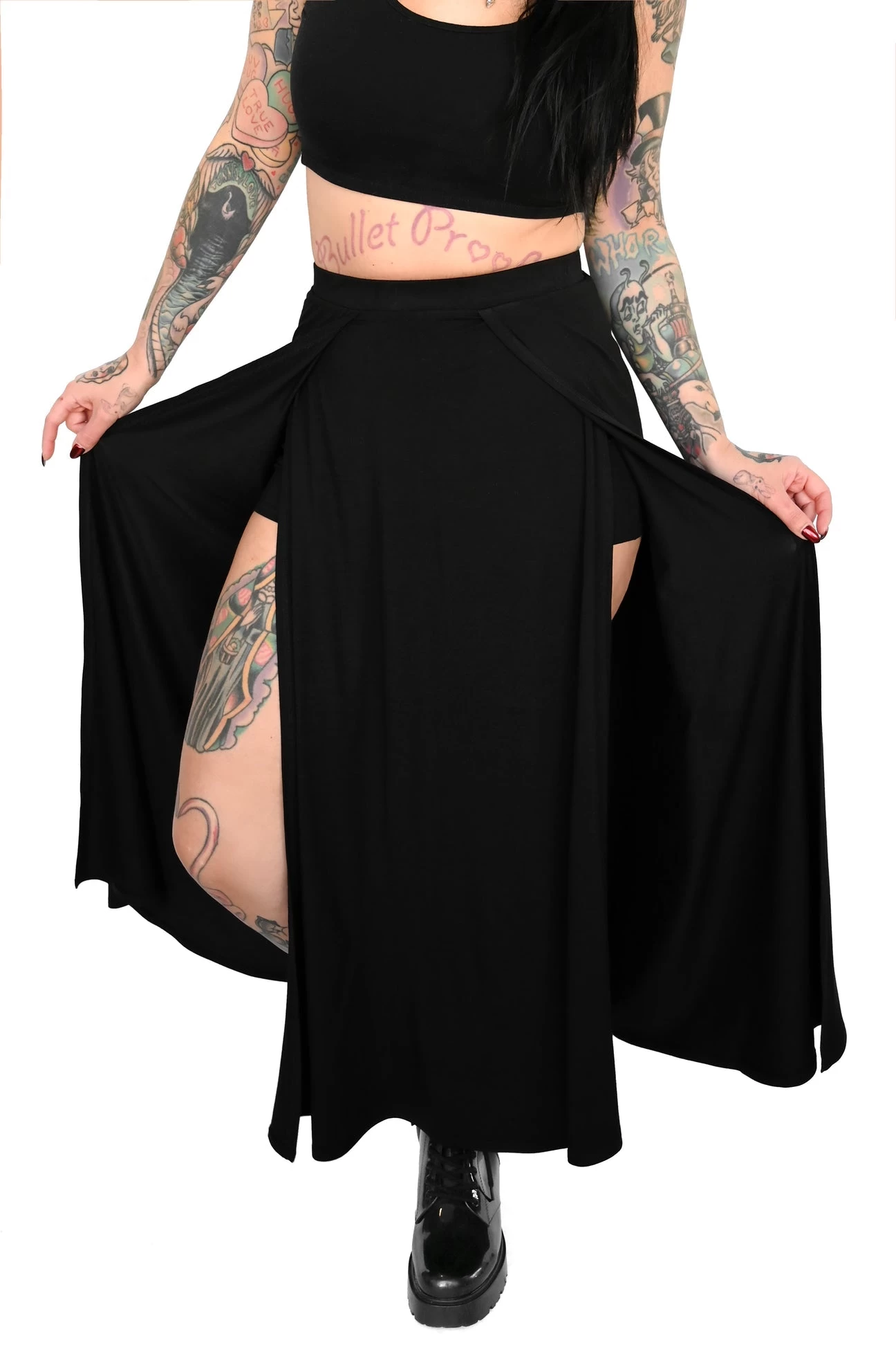 Darla Maxi Skirt With Built In Shorts
