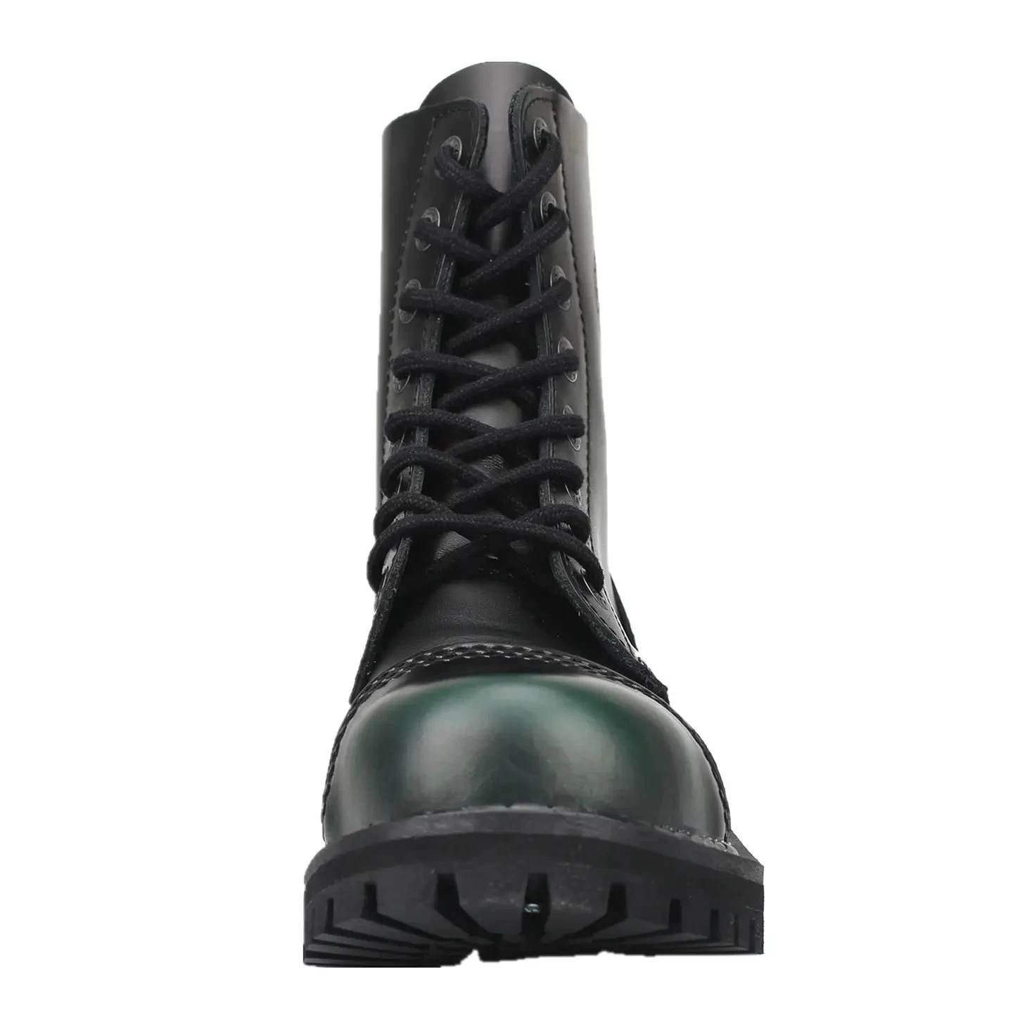 8-Hole - Dark Green Rub-Off Leather Boots - Image 4