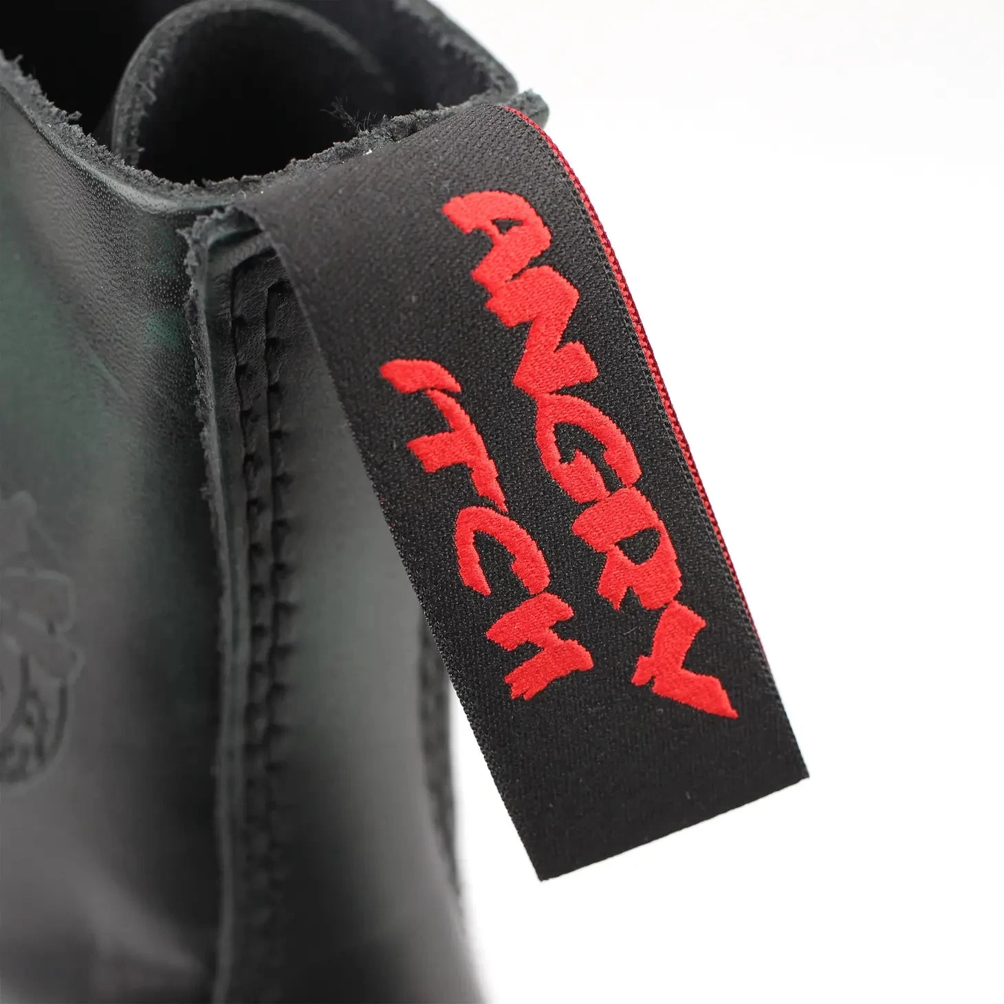 8-Hole - Dark Green Rub-Off Leather Boots - Image 8