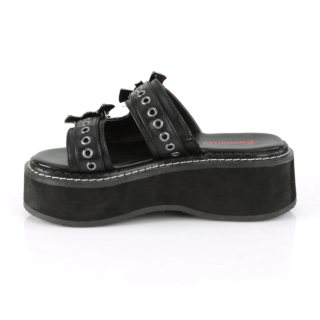 EMILY-100 Black Sandal - Image 3