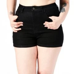 Essential Denim Shorts - Black