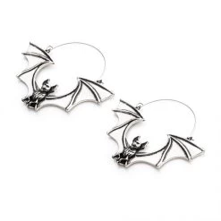 Flying Vampire Bat Plug Hoops