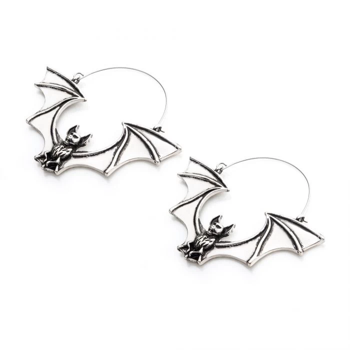 Flying Vampire Bat Plug Hoops