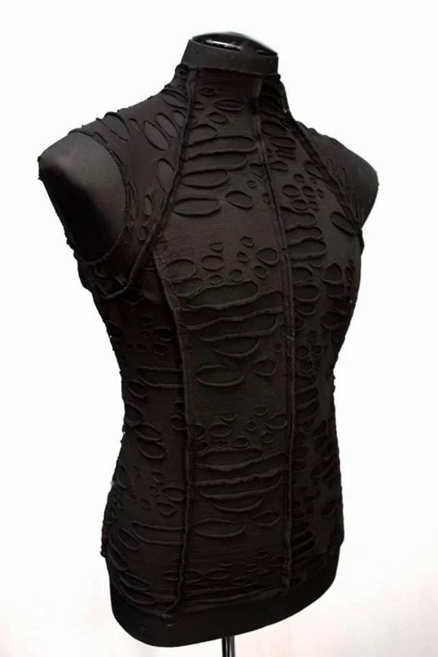 Future Shock T – Black Decayed Fabric - Image 2