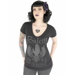 House Of Salem Women's V-Neck Tee