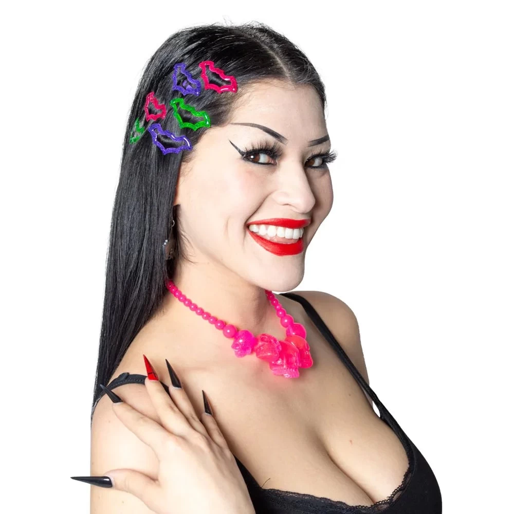 Bat Snap Hair Clips Multi Color - Image 2