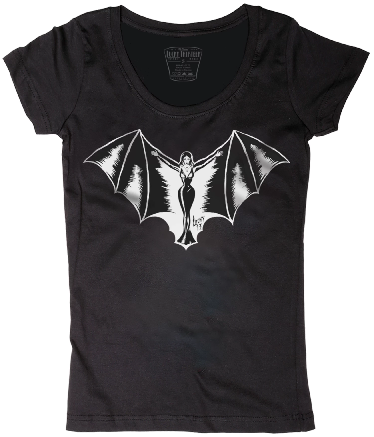 VAMPY Modal/Cotton Scoop Neck Tee