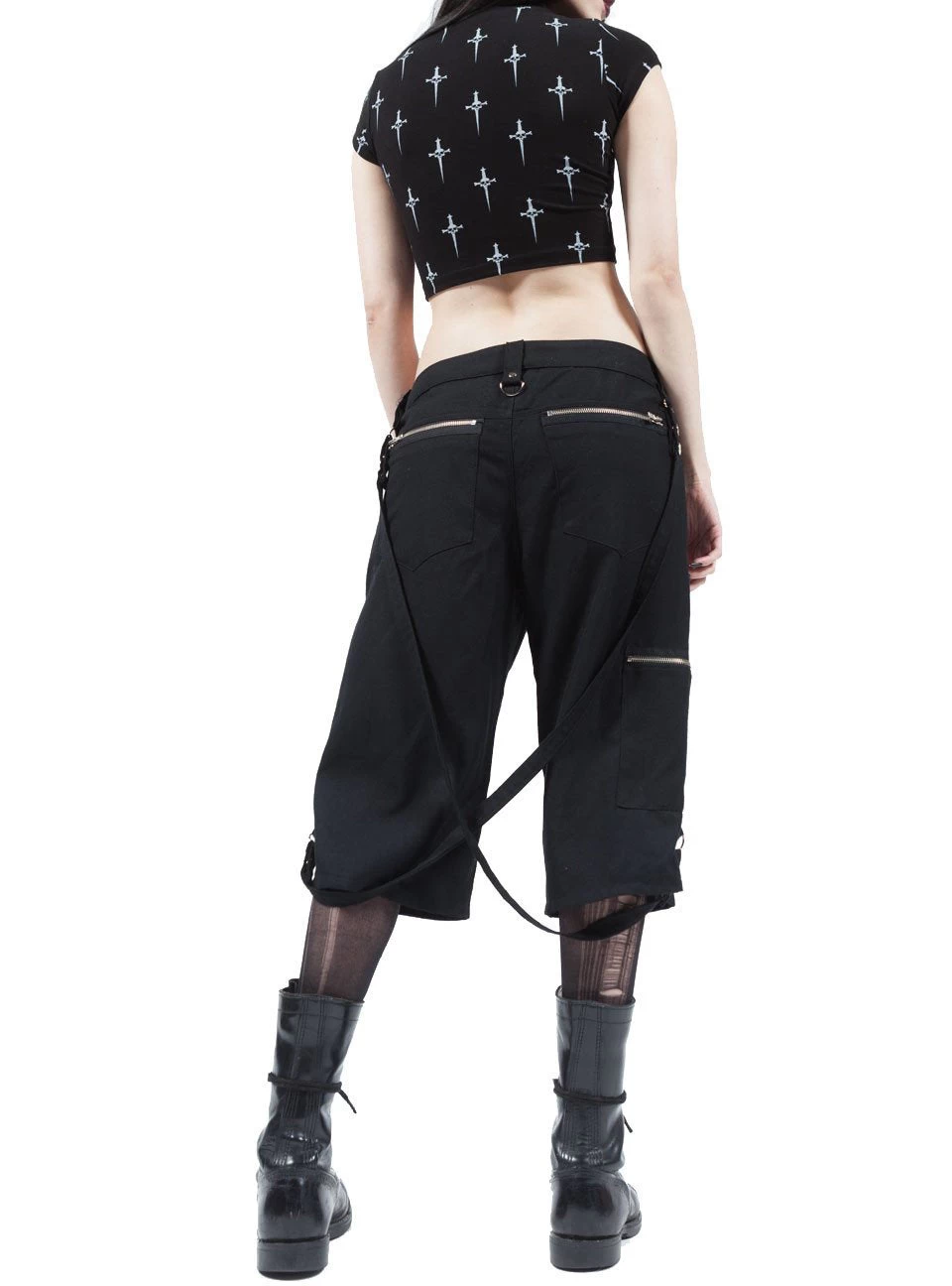 Dagger Print Baby Tee - Image 2