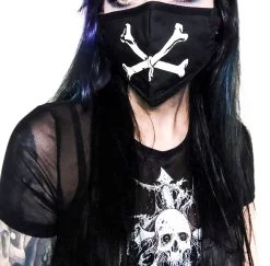Lip Service Cross Bones Face Mask 2.0