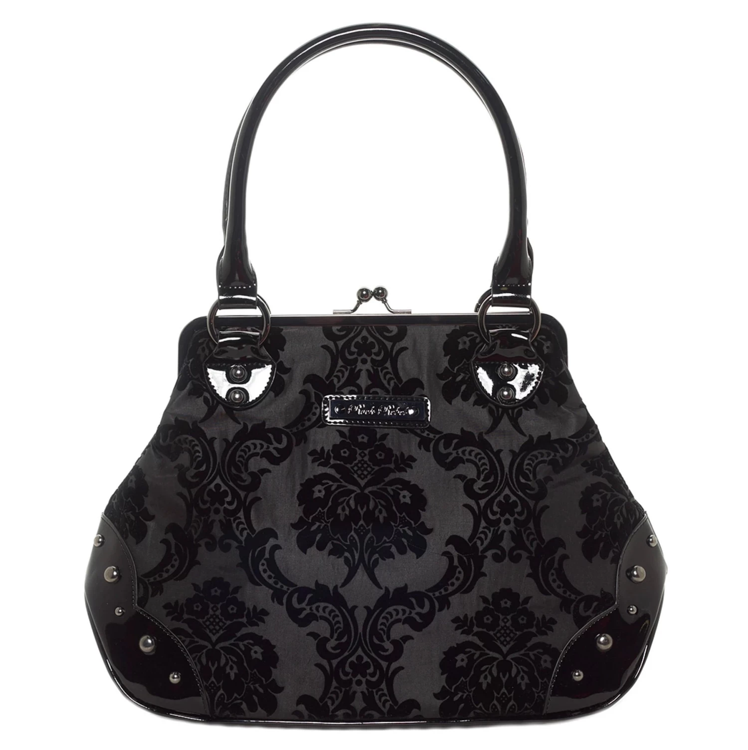 Mistress Kisslock Bag In Black - Image 3