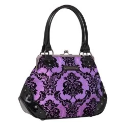Mistress Kisslock Bag In Purple