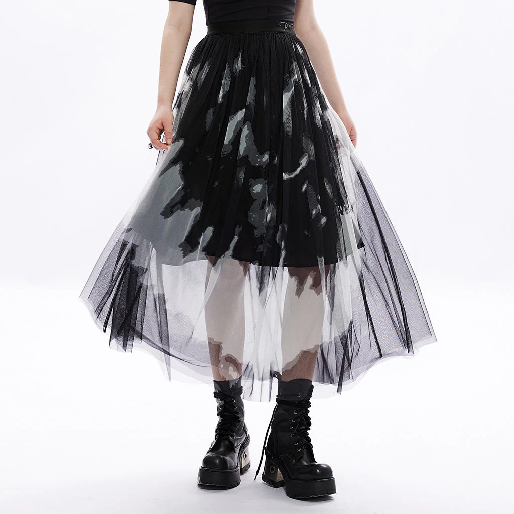 Tie Dyed Gauze Skirt