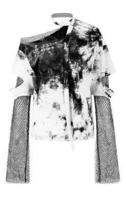 Teenage Riot Tee With Mesh Sleeves