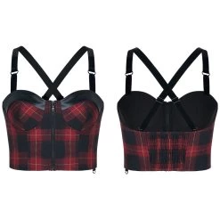 Plaid Panic Top