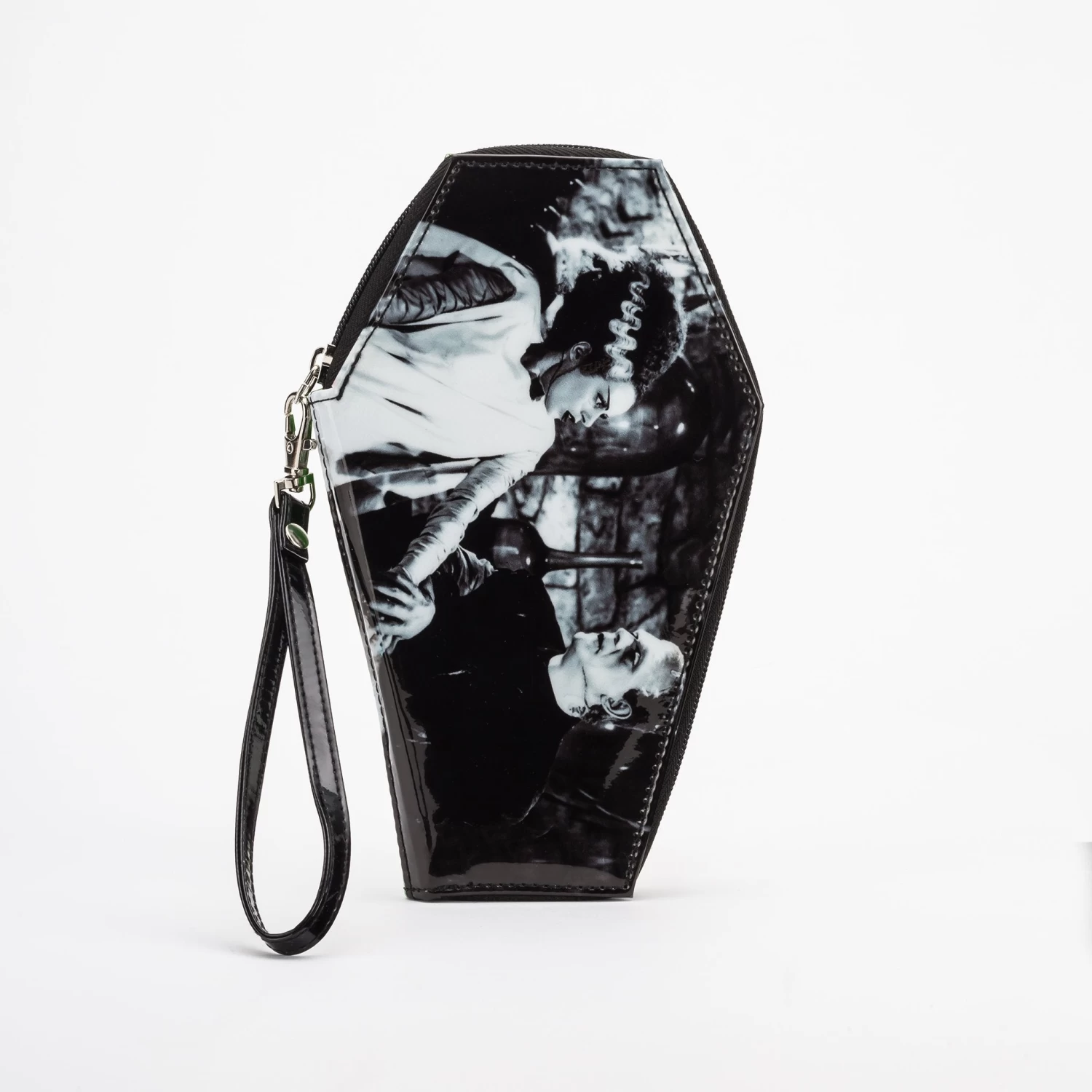 We Belong Dead Glitter Coffin Wallet - Green - Image 2