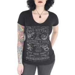 Free Kittens! Women's V-Neck Tee