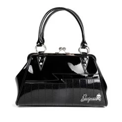 Shock Me Handbag - Black/Black