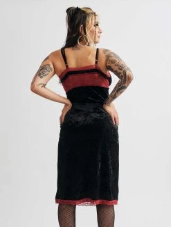 Slip Away Velvet Dress