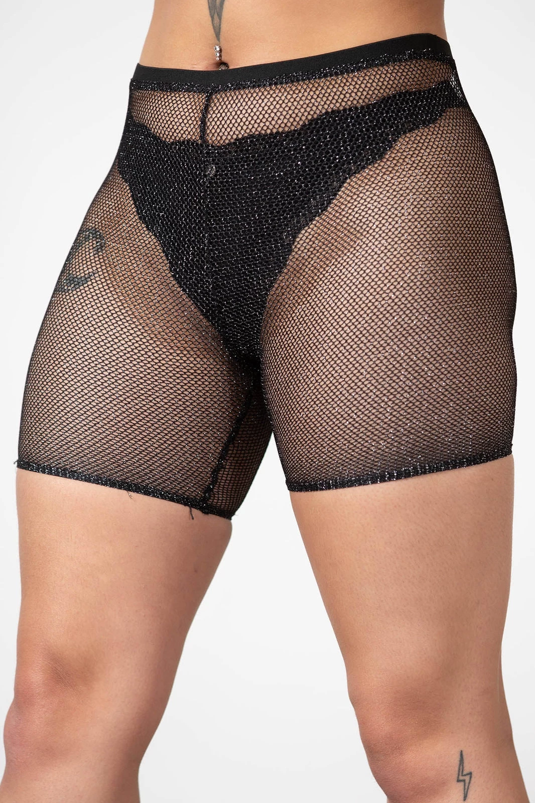 Synth Sigil Fishnet Bike Short - Image 5