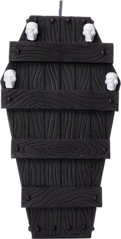 Skull Coffin Skeleton Candle
