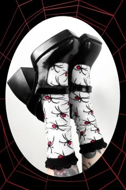 White Spider Socks - Eliza Sidney X FOXBLOOD