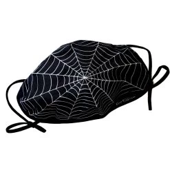 Black Spiderweb Face Mask