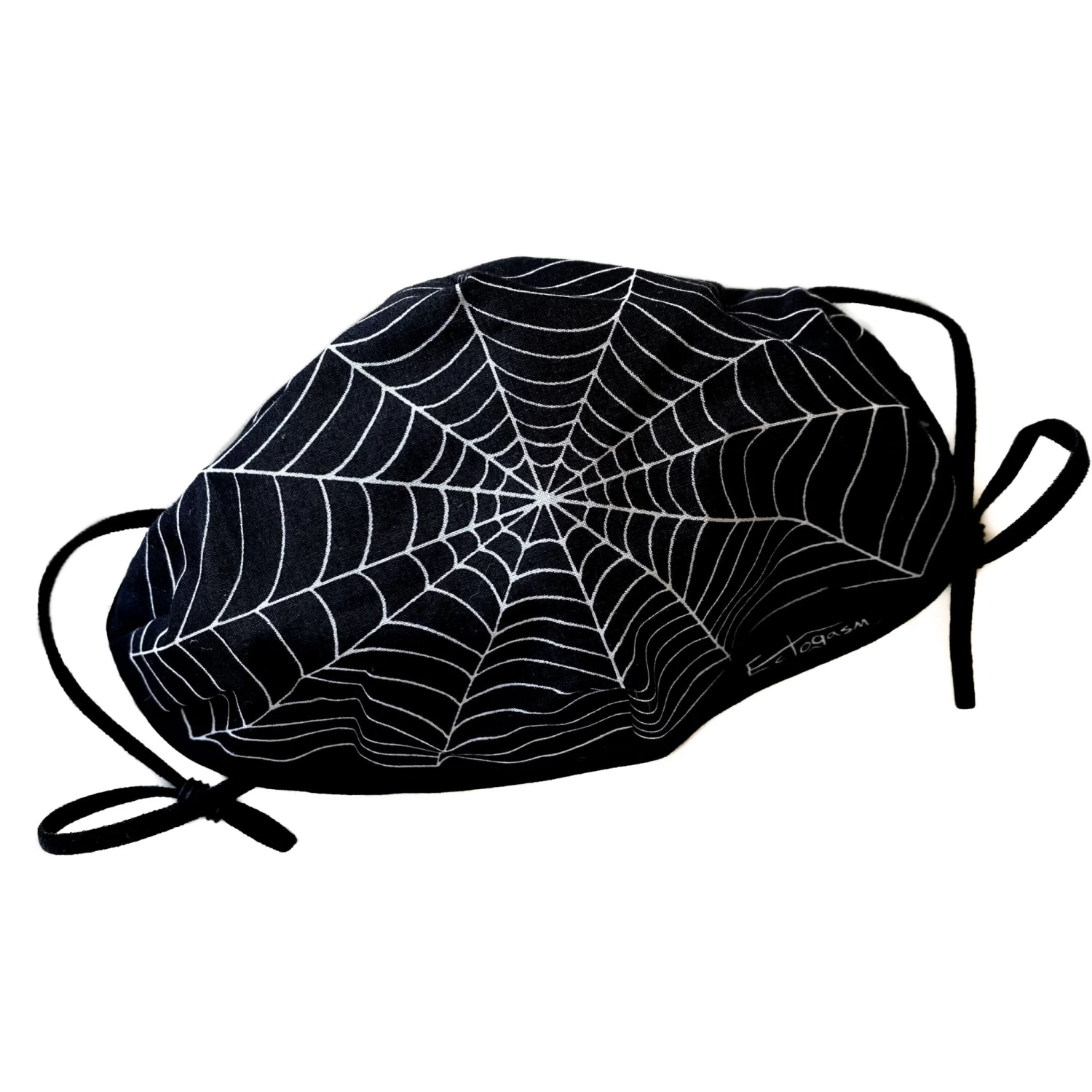 Black Spiderweb Face Mask