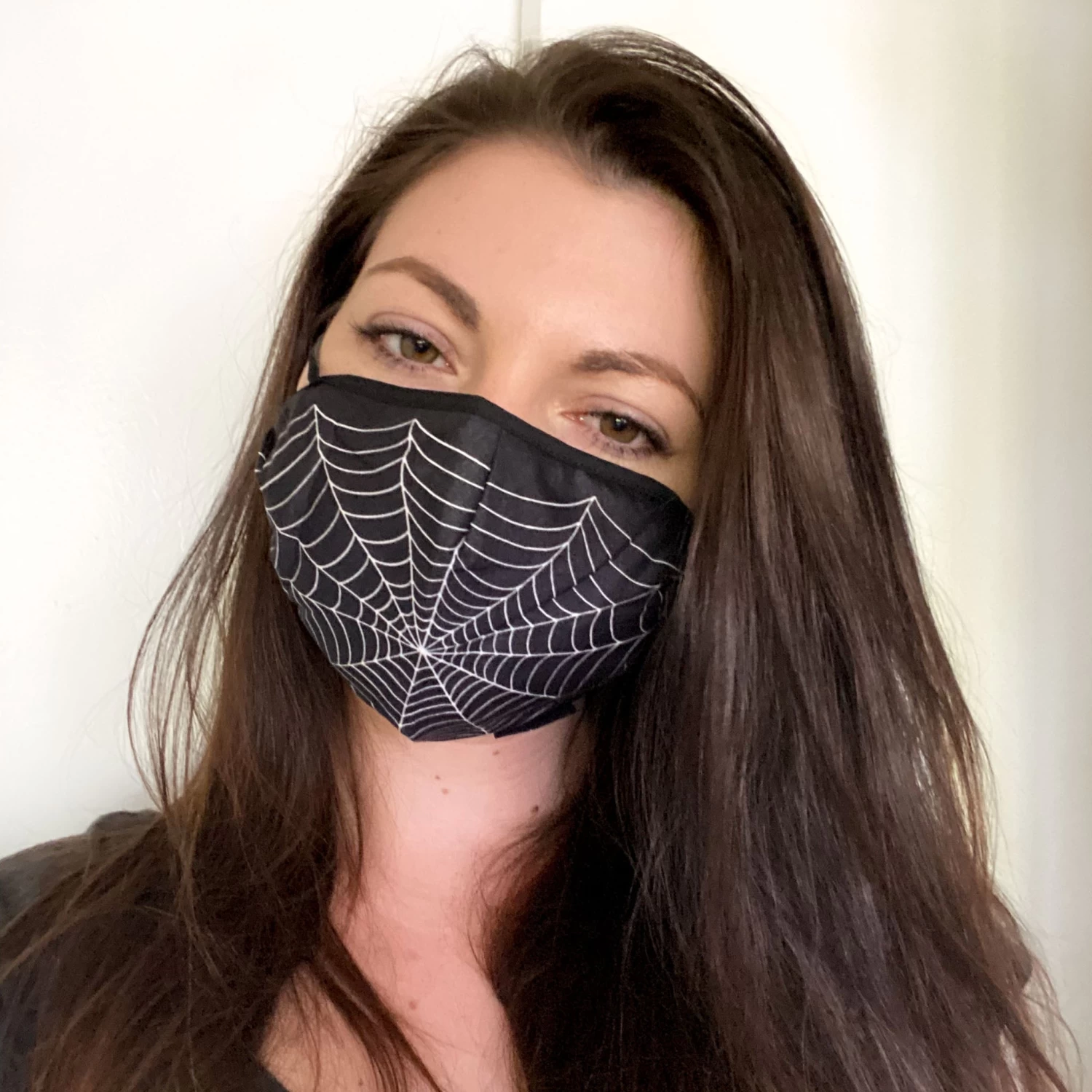 Black Spiderweb Face Mask - Image 2