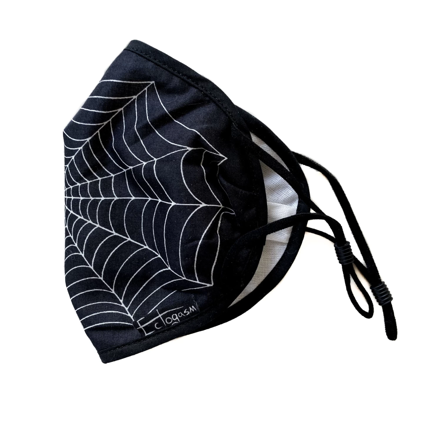 Black Spiderweb Face Mask - Image 4