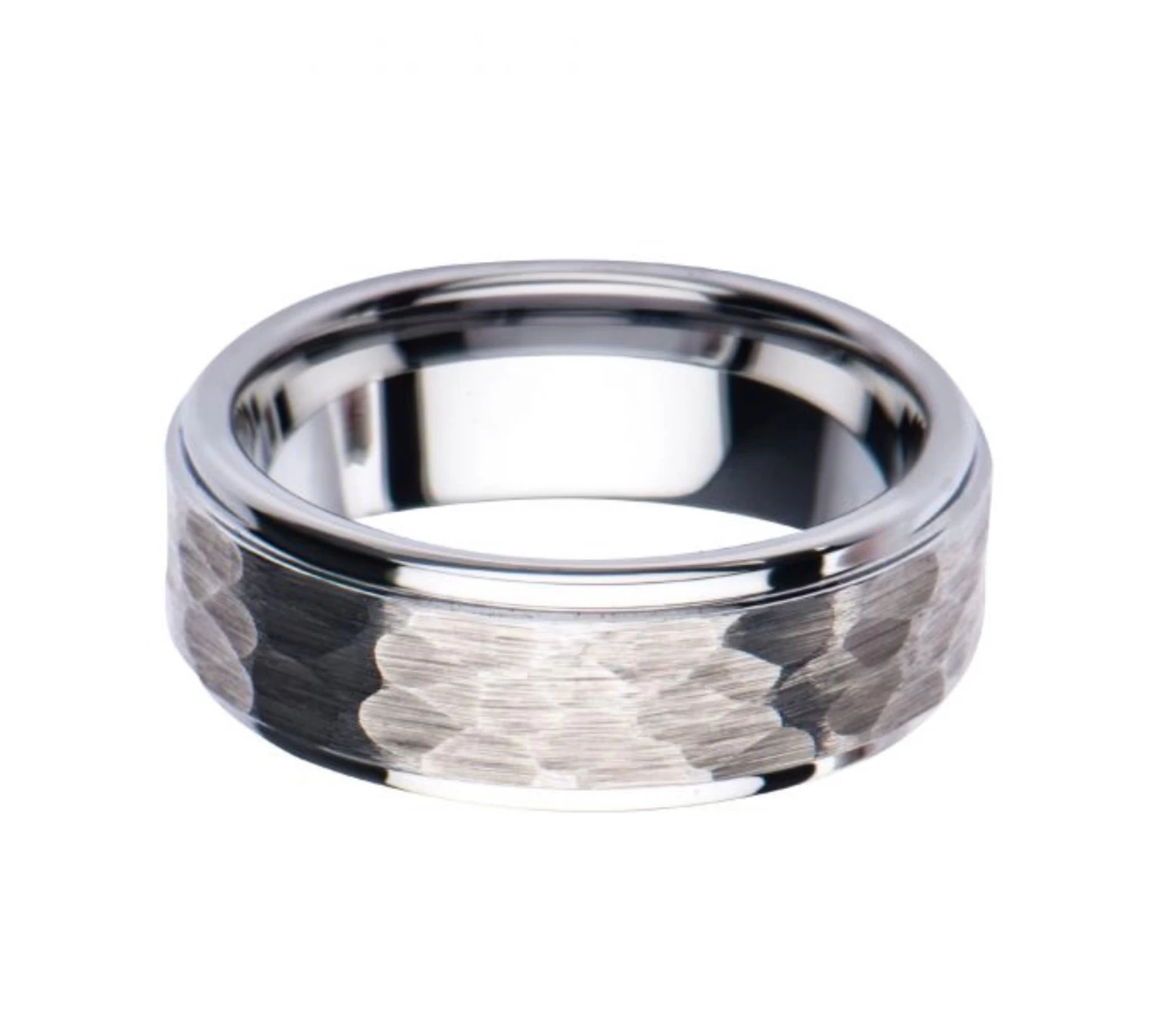 Steel Hammered Ring - Image 2