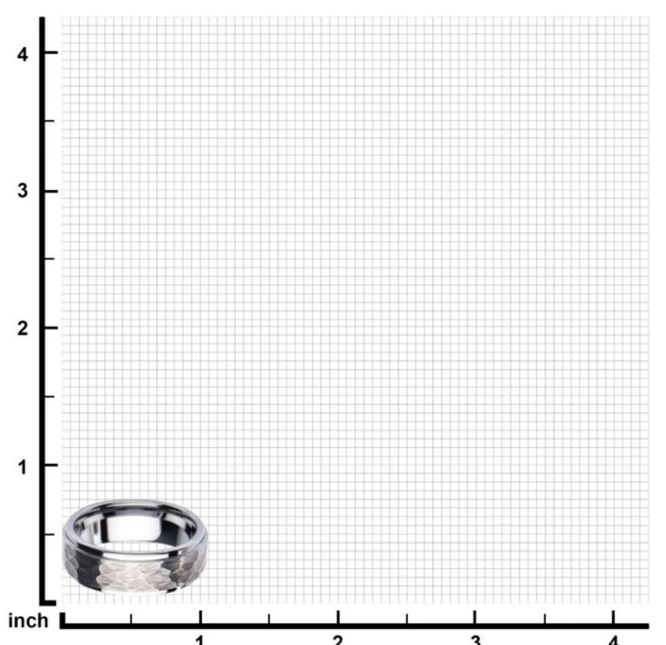 Steel Hammered Ring - Image 3