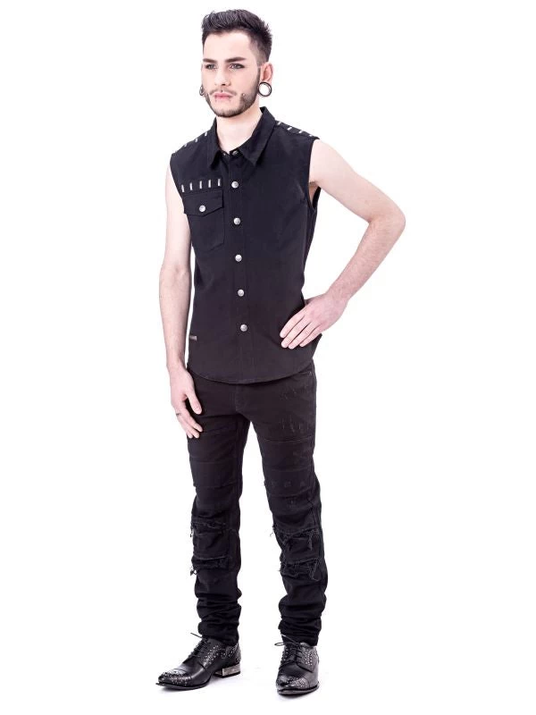 Black Pants With Slits - Image 5