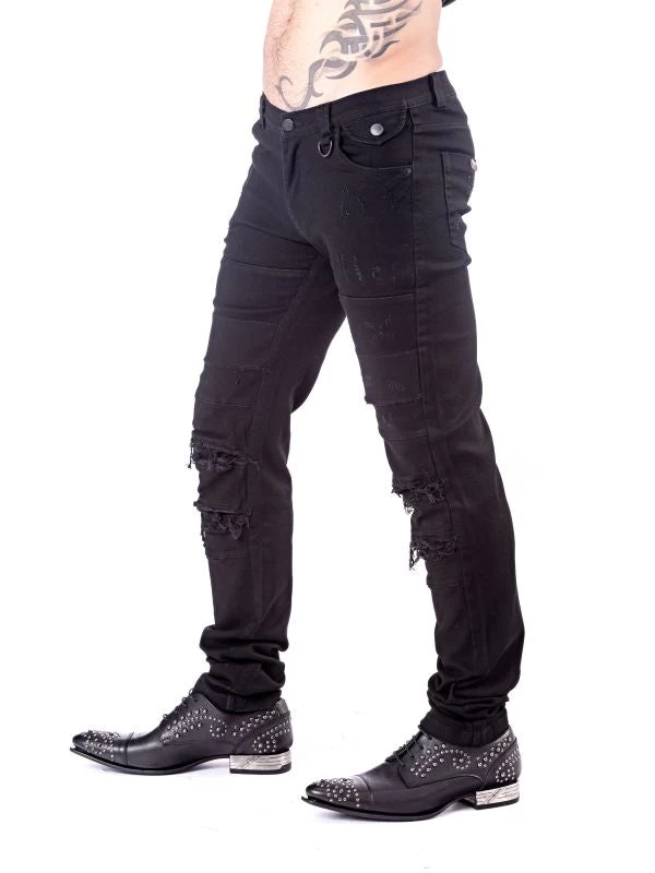 Black Pants With Slits - Image 2