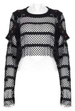 Mesh Crop Top With Straps