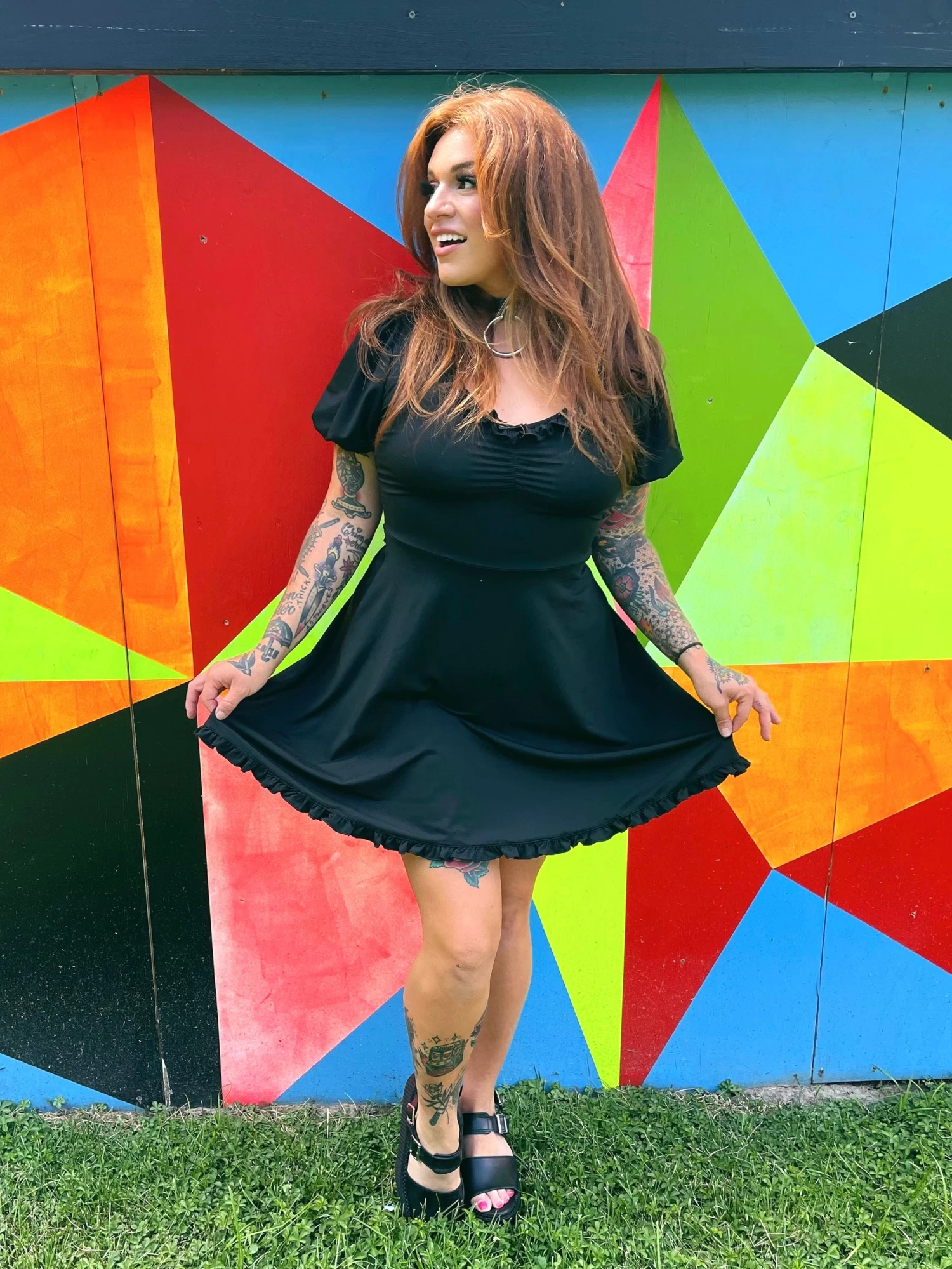 Betsy Dress - Black - Image 3