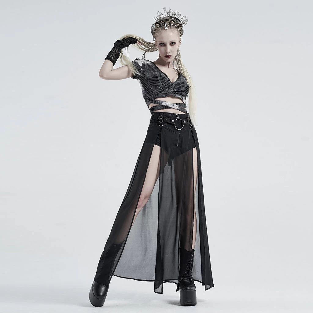 Raising Hell Skirt - Matte Black