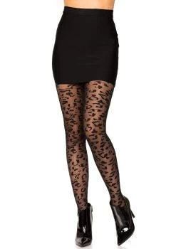 LEG AVENUE Sheer Leopard Tights
