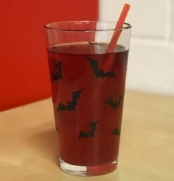 Luna Bats Print Pint Glass