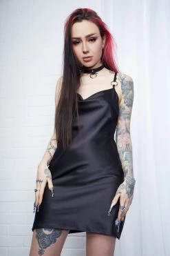 Sigrid Satin O-Ring Slip Dress